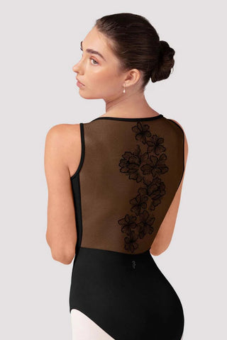 EMBROIDERY BOAT NECK LEO L40004